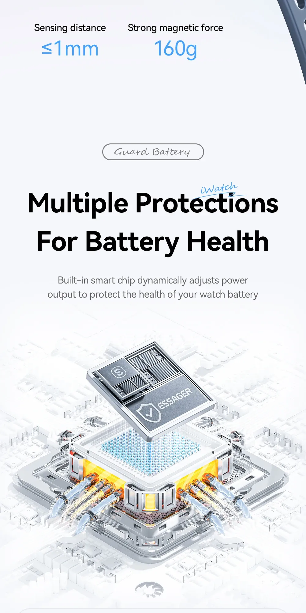 애플워치용 5W 마그네틱 무선 충전기 Type-C