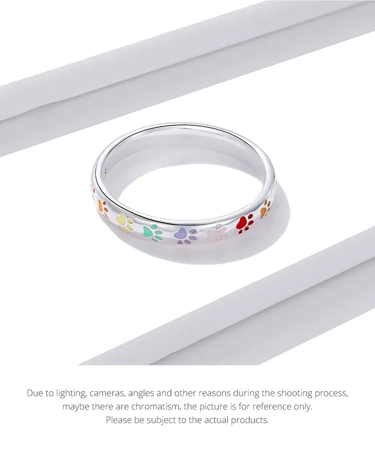 바모어 925 실버 컬러 발바닥 반지