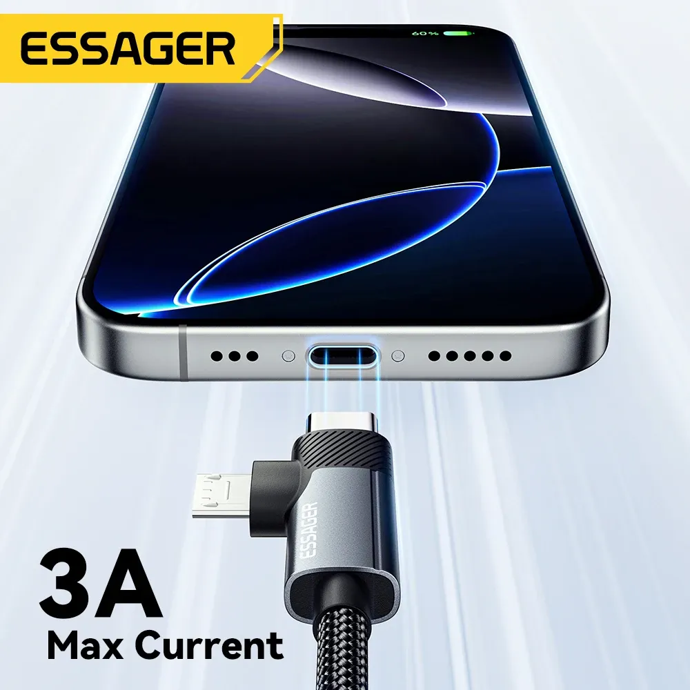 에사저 2in1 멀티포트 USB-C 65W 고속 충전 케이블