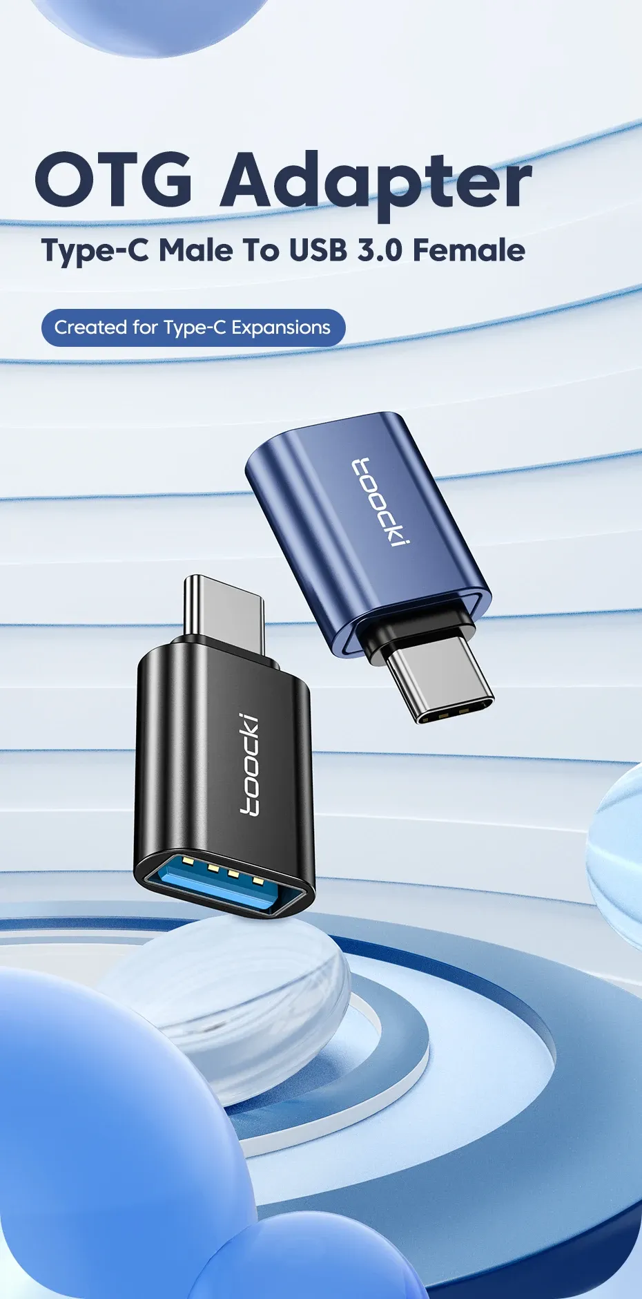 투키 USB 3.0 타입-C OTG 데이터 변환 어댑터