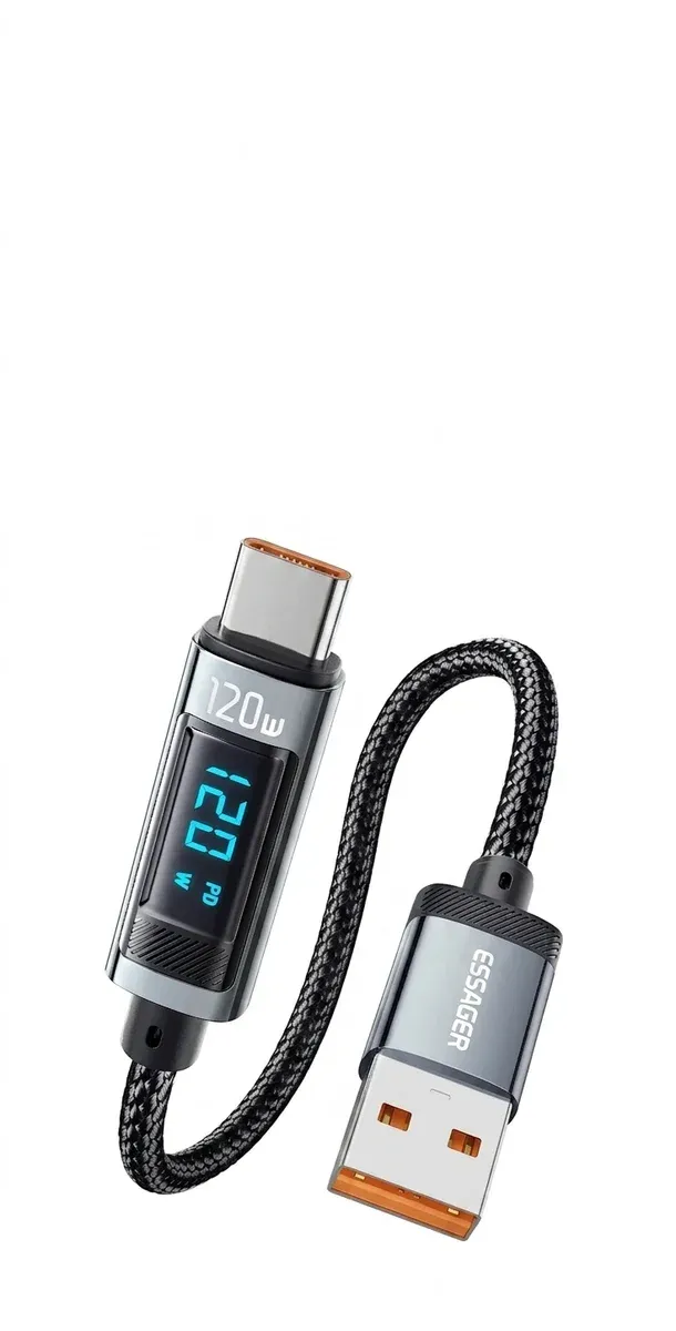 에사저 120W LED USB-C 충전 케이블