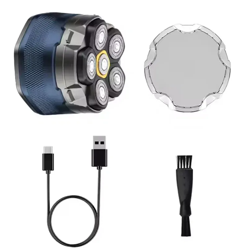 6헤드 회전식 충전 면도 트리머