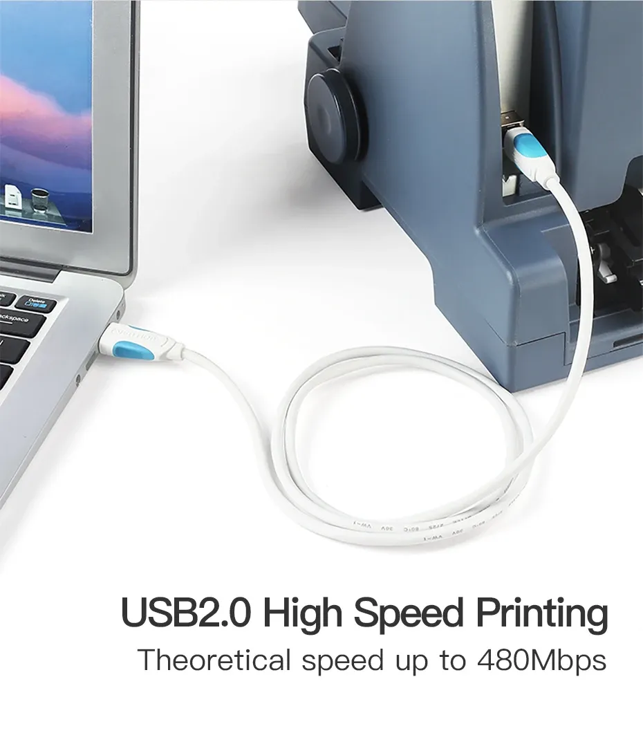 벤션 USB 2.0 A-B 프린터 동기화 케이블