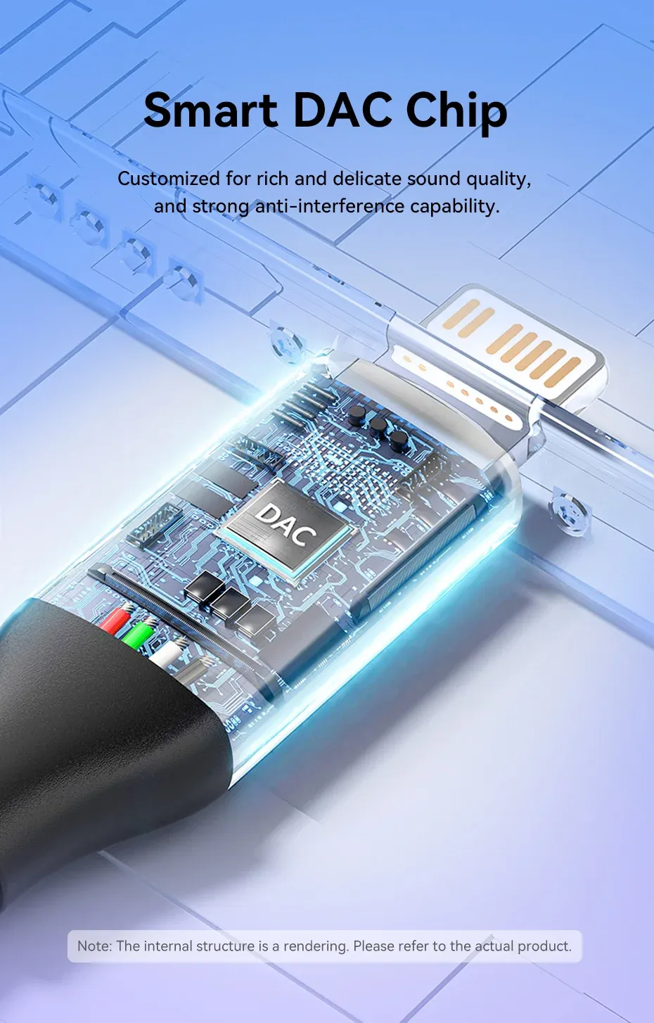 벤션 라이트닝-3.5mm DAC 오디오 어댑터