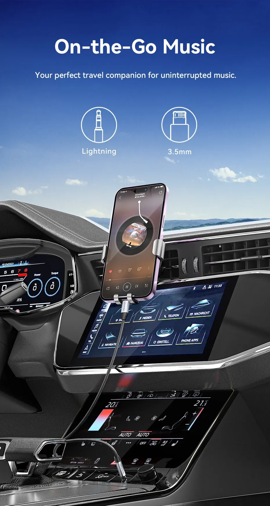 벤션 라이트닝-3.5mm DAC 오디오 어댑터