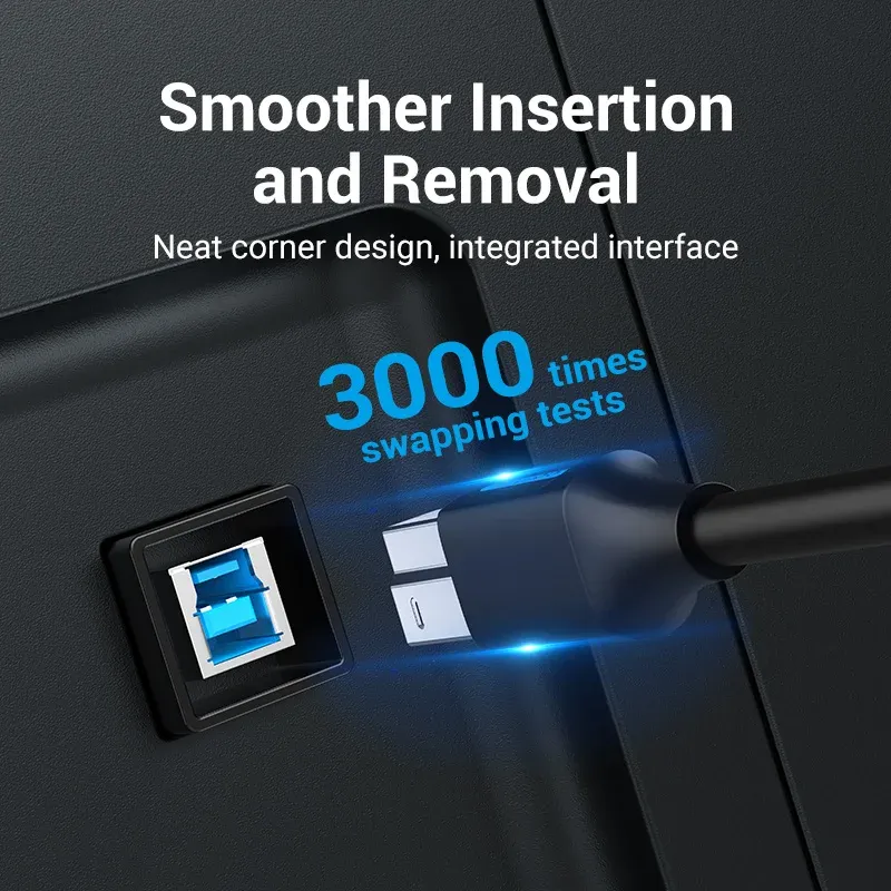 Vention USB-C to USB-B 3.0 고속 연결 케이블