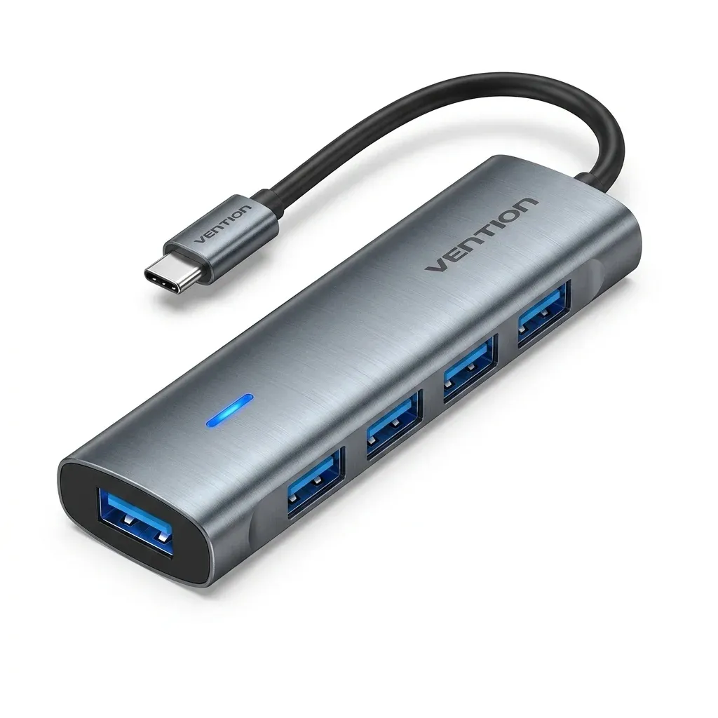 벤션 4포트 USB 3.0 메탈 허브