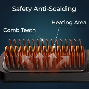 켄센 무선 음이온 헤어 스트레이트 브러시 KR017