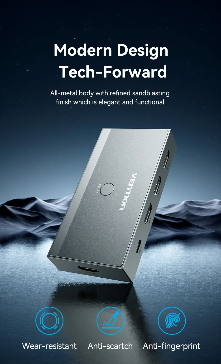 벤션 HDMI 2.1 3대1 스위처·분배기 8K 60Hz