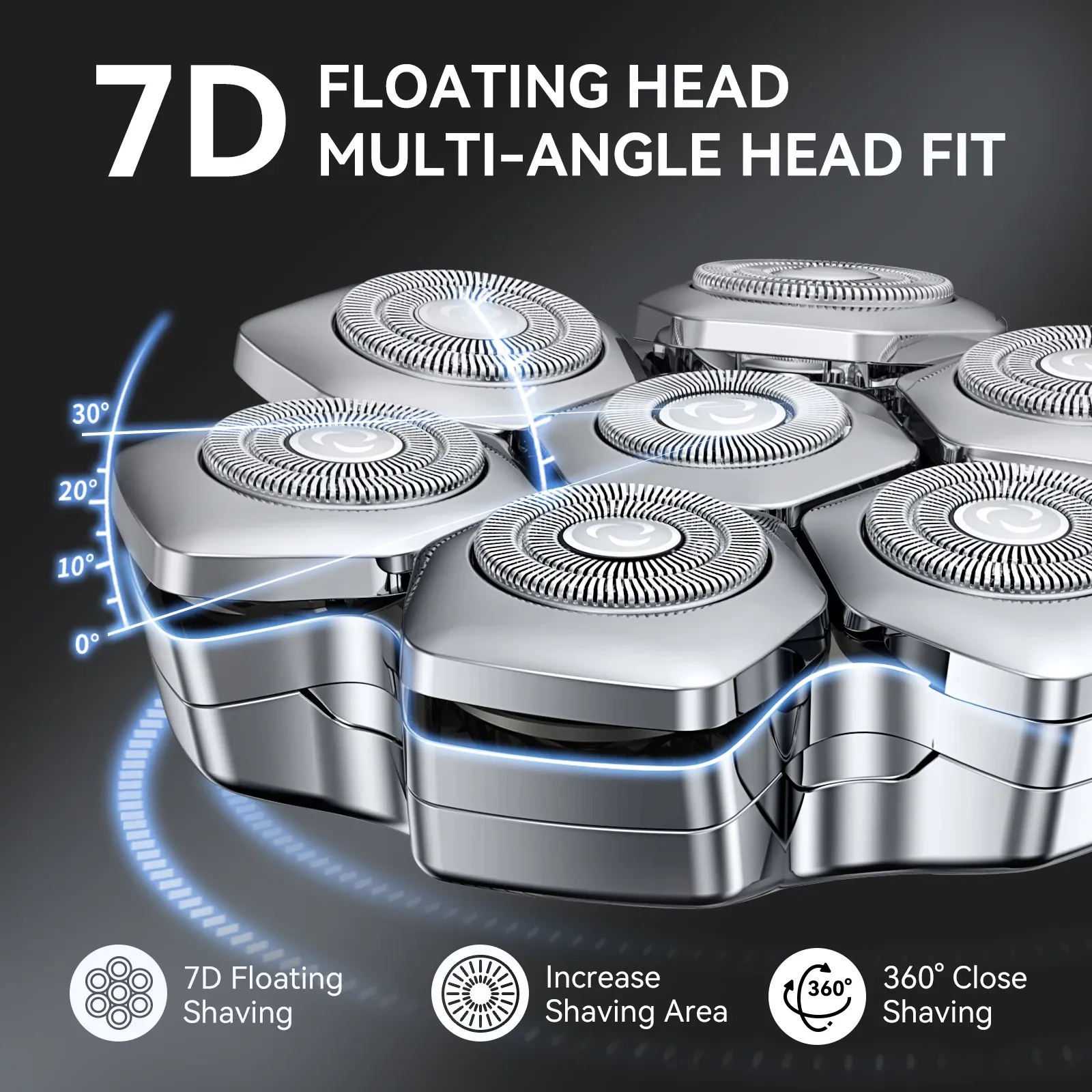 켄센 S18 호환 마그네틱 플로팅 면도 헤드 교체용