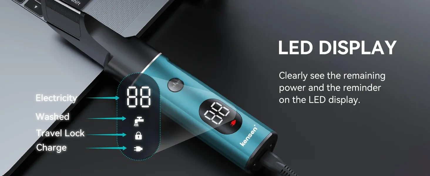 켄센 S16 3in1 방수 전동 헤어·수염·바디 트리머