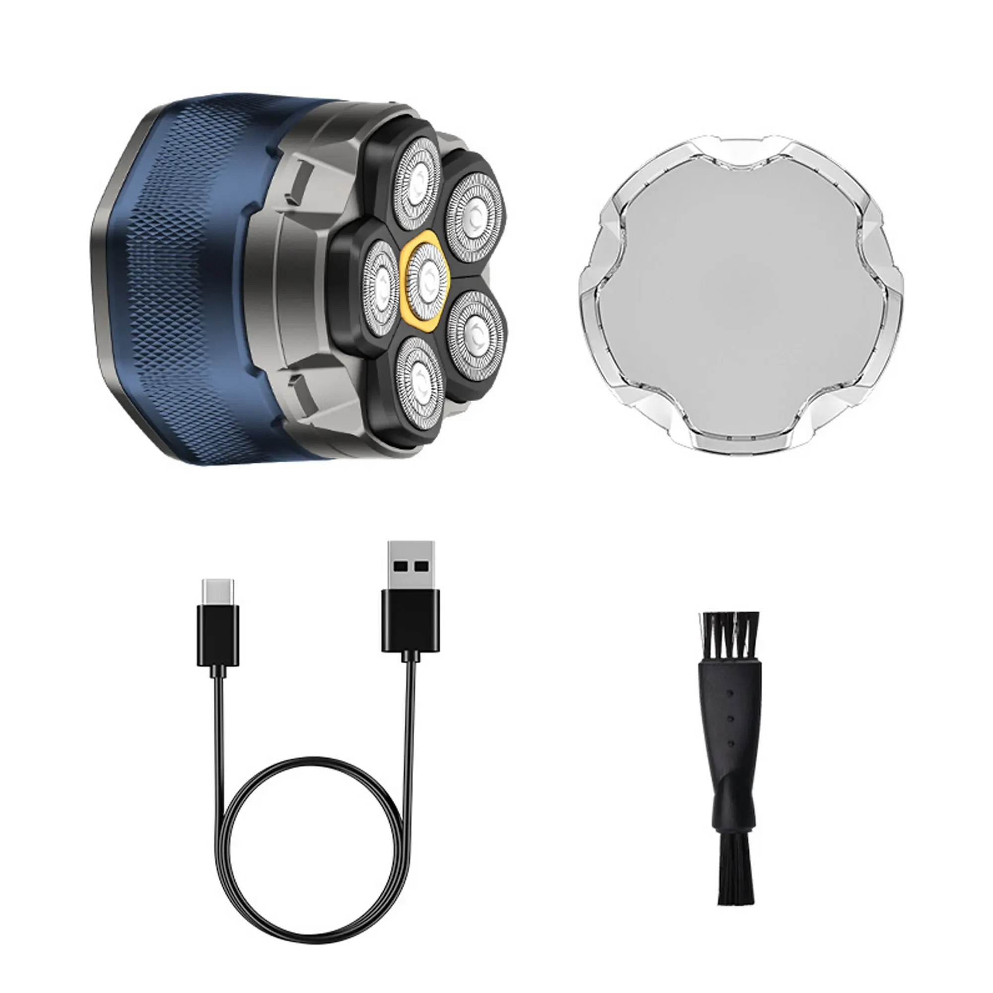 솔림피아 6중 블레이드 휴대용 전기 두피·수염 트리머 세트