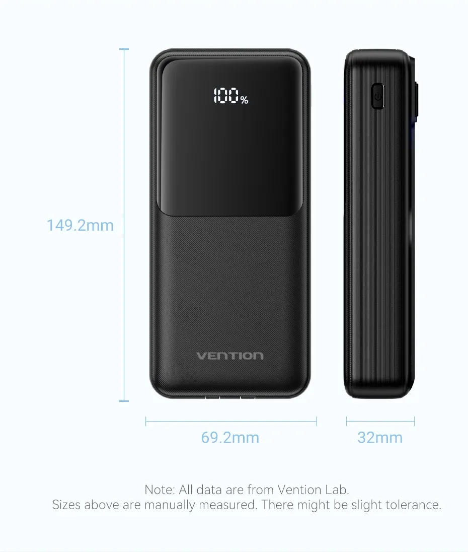 벤션 2만mAh 22.5W 내장 케이블 보조배터리