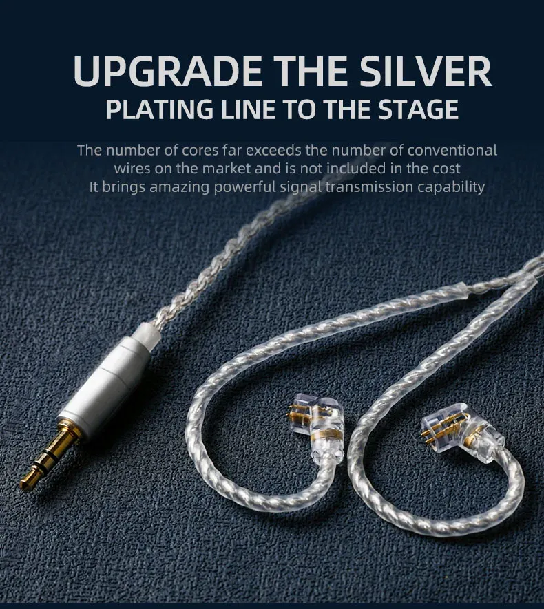 KZ 3m 은도금 헤드폰 연장 케이블