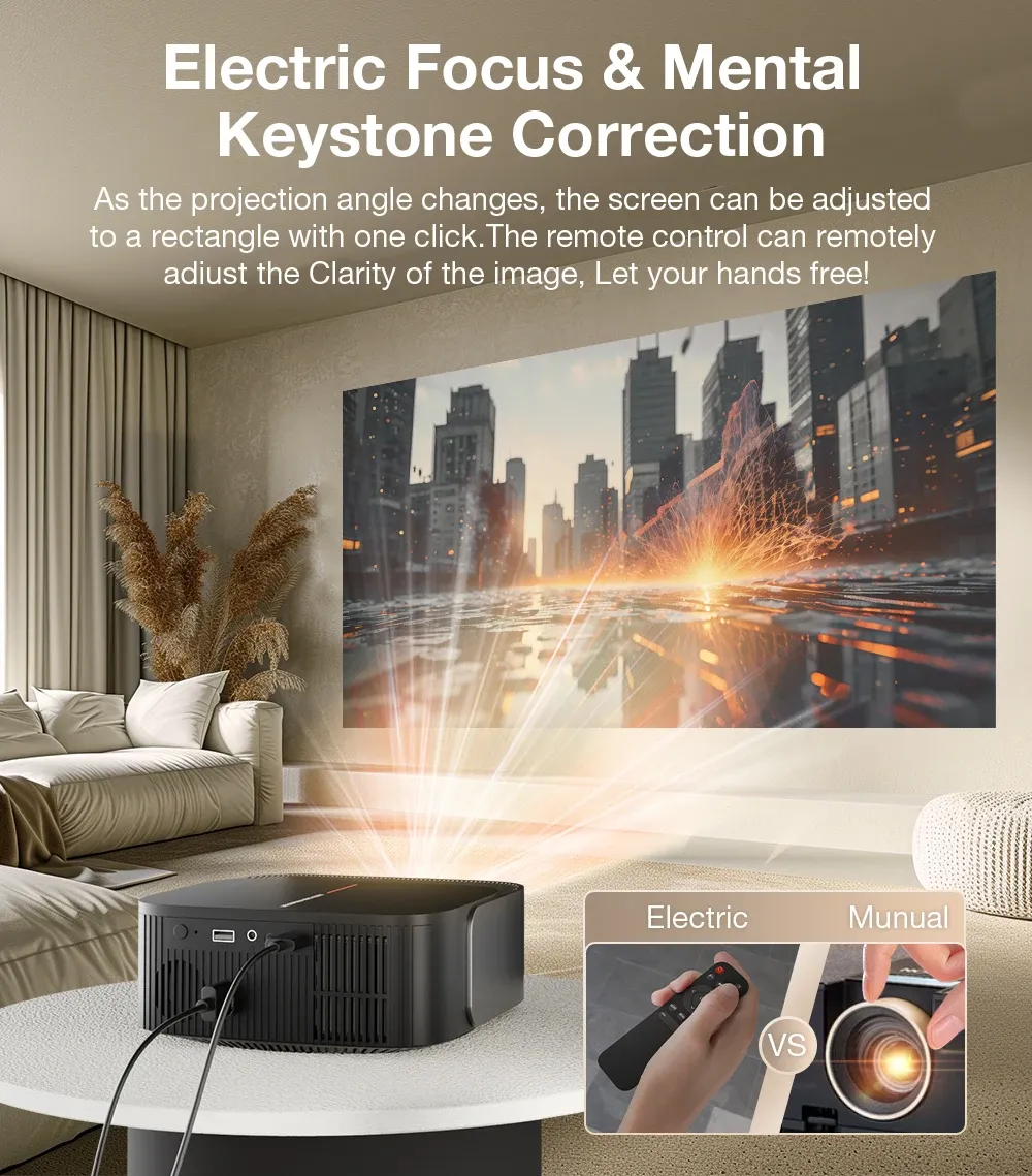 블리츠울프 BW-V10 4K 지원 안드로이드 13 프로젝터