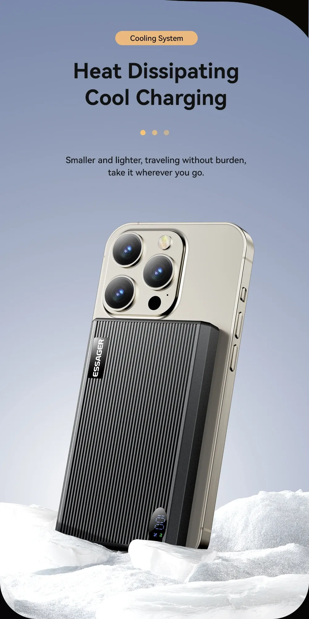 에사가 1만mAh 초슬림 맥세이프 무선 보조배터리 20W