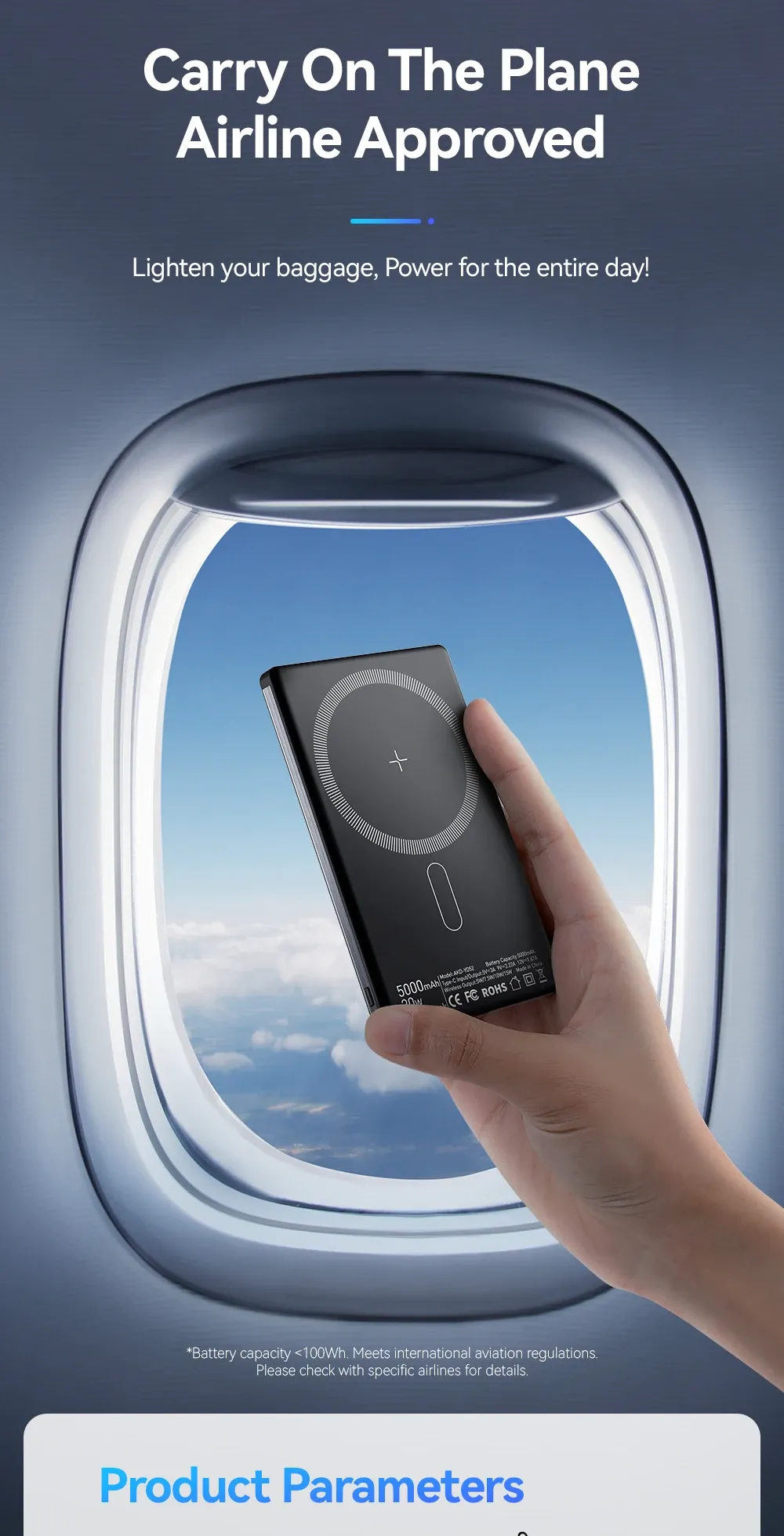 에사가 5000mAh 초슬림 맥세이프 무선 보조배터리 20W