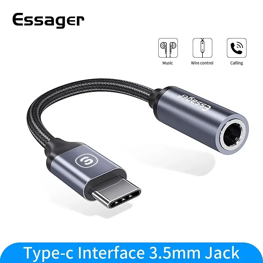 Essager USB-C 3.5mm 오디오 변환 어댑터