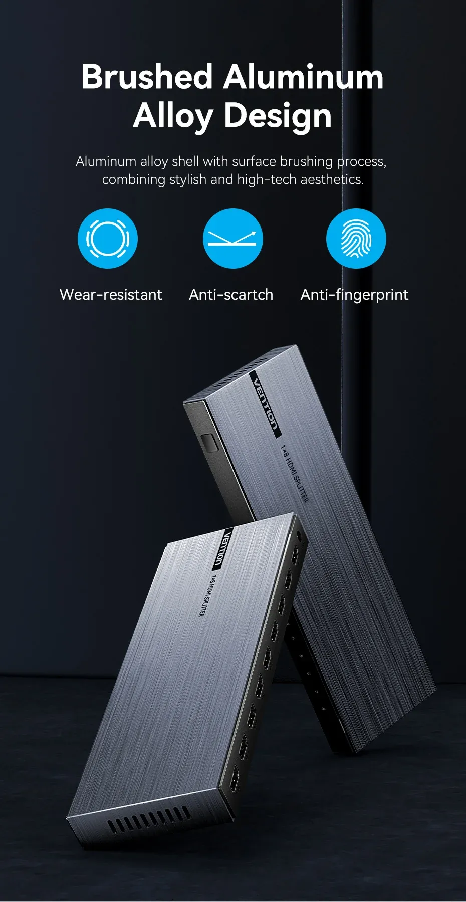 벤션 1x8 4K 60Hz HDMI 스플리터 어댑터