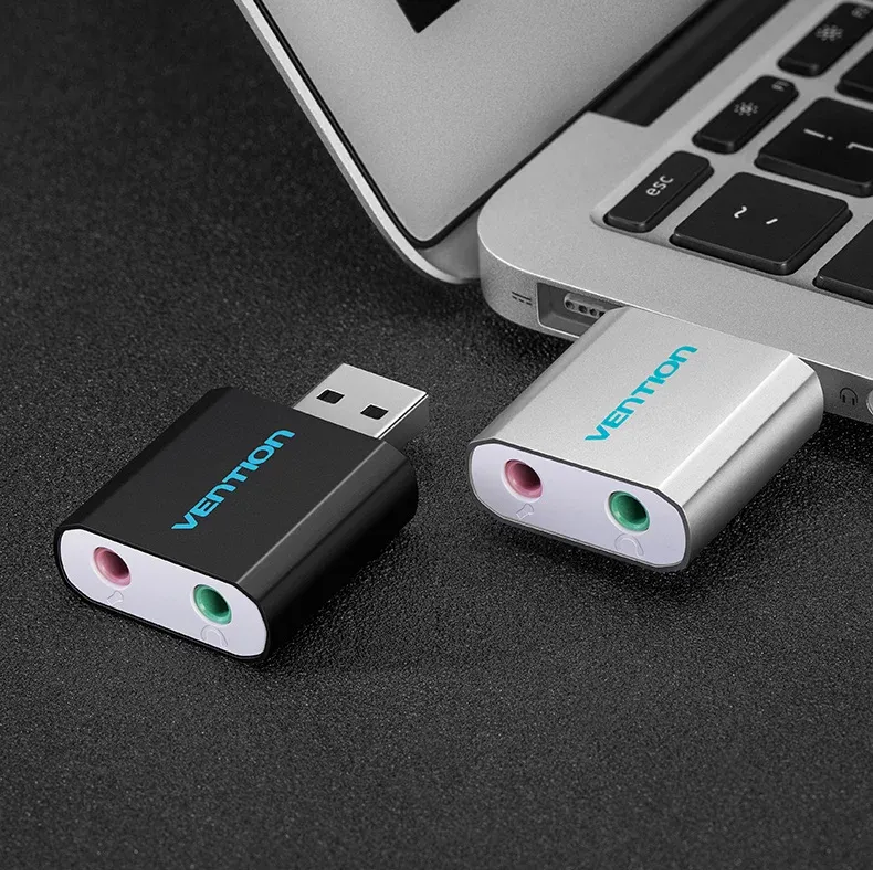 벤션 미니 USB 외장 사운드 카드 오디오 어댑터