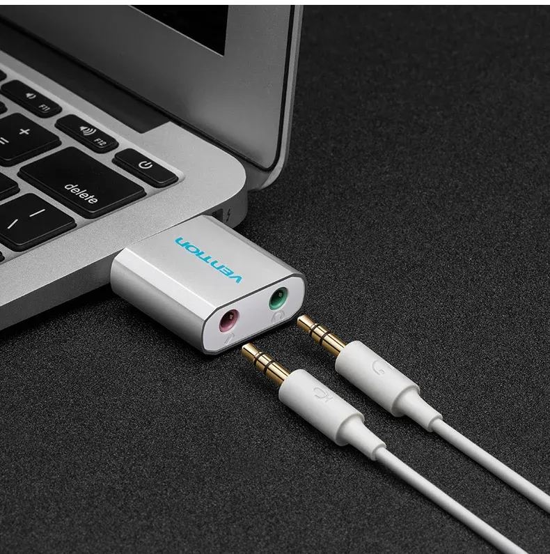 벤션 미니 USB 외장 사운드 카드 오디오 어댑터