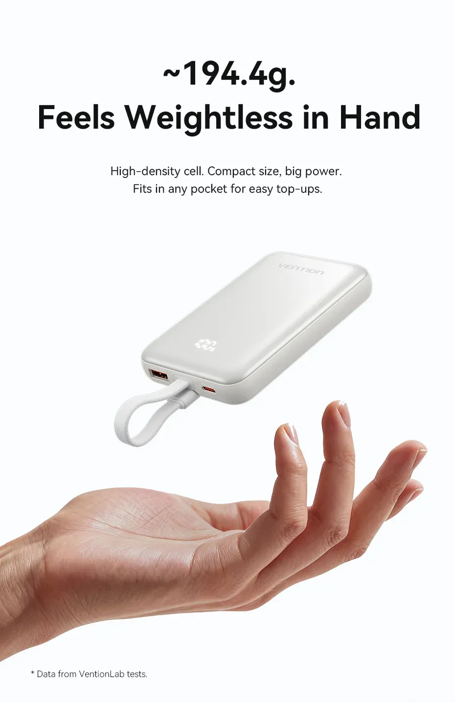 벤션 10000mAh 마그네틱 무선 고속 충전 보조배터리