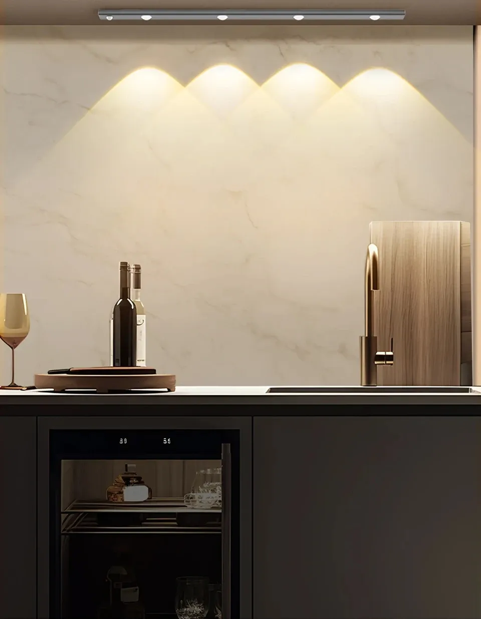 예라이트 모션 감지 충전식 캐비닛 무드 조명