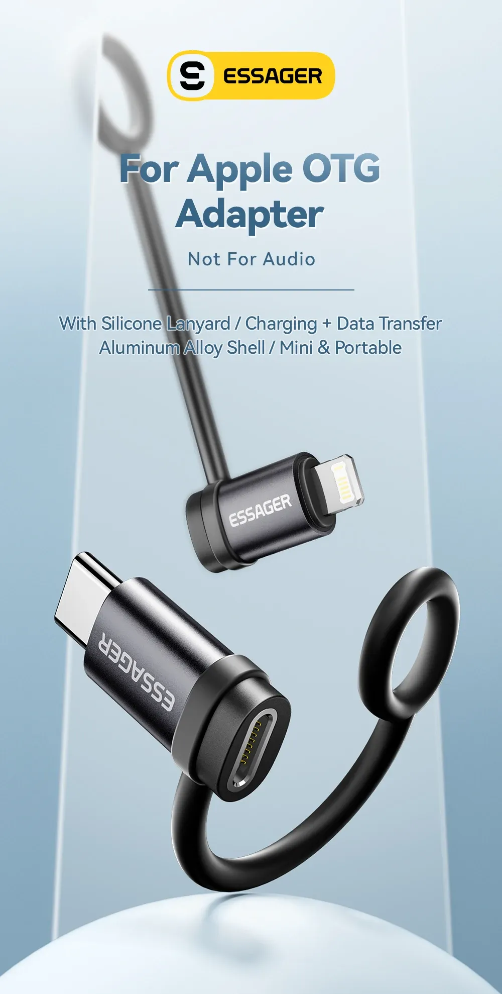 에사저 라이트닝·USB-C 양방향 고속 변환 어댑터