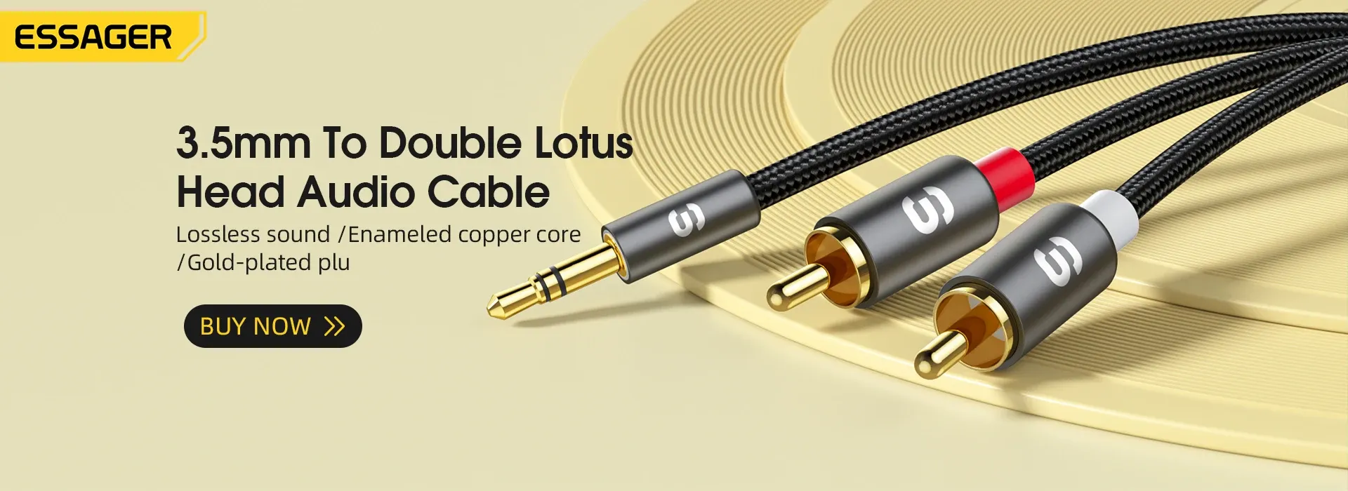 에사저 3.5mm 90도 AUX 오디오 연장 케이블