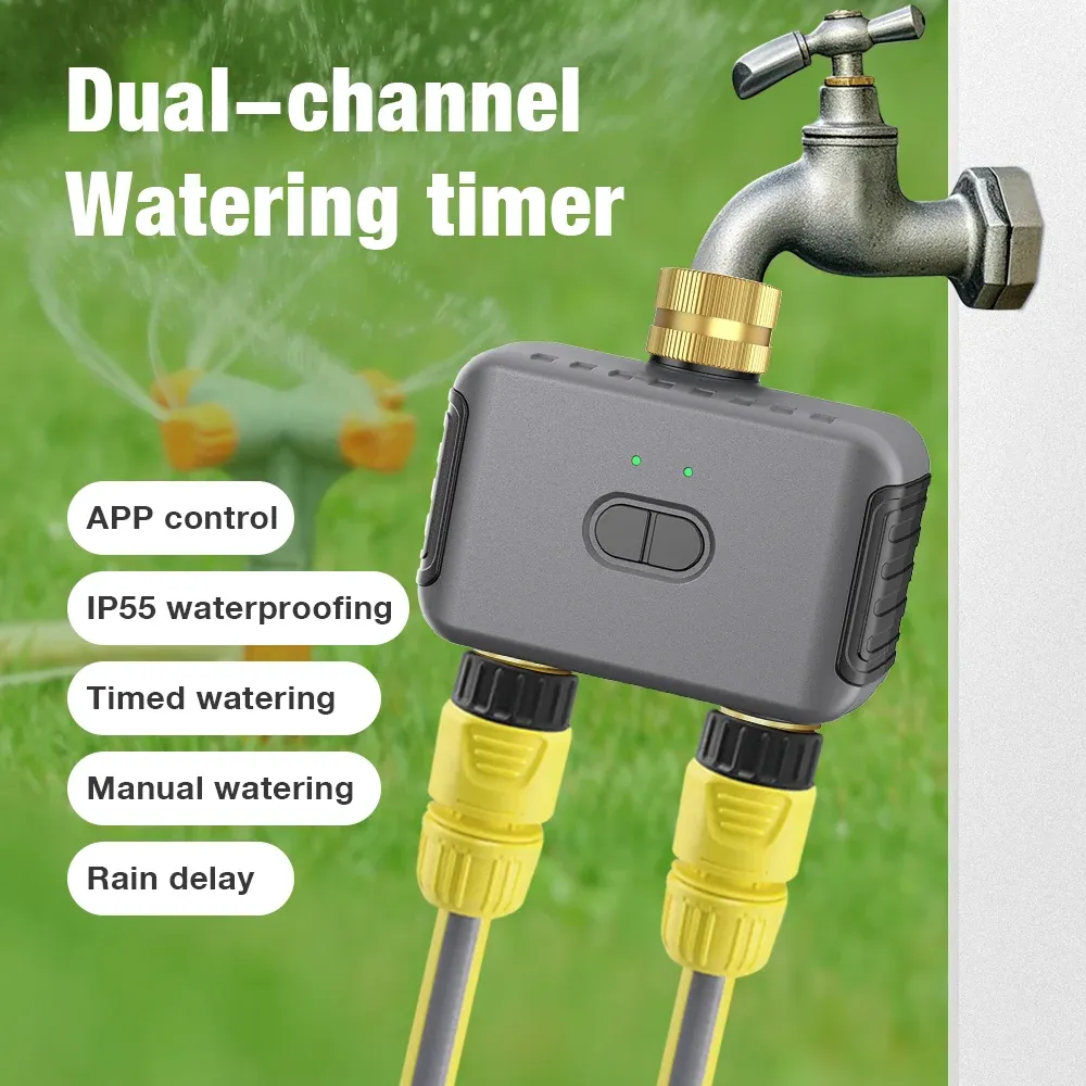 투야 스마트 듀얼 급수 타이머 블루투스·지그비 관개 컨트롤러