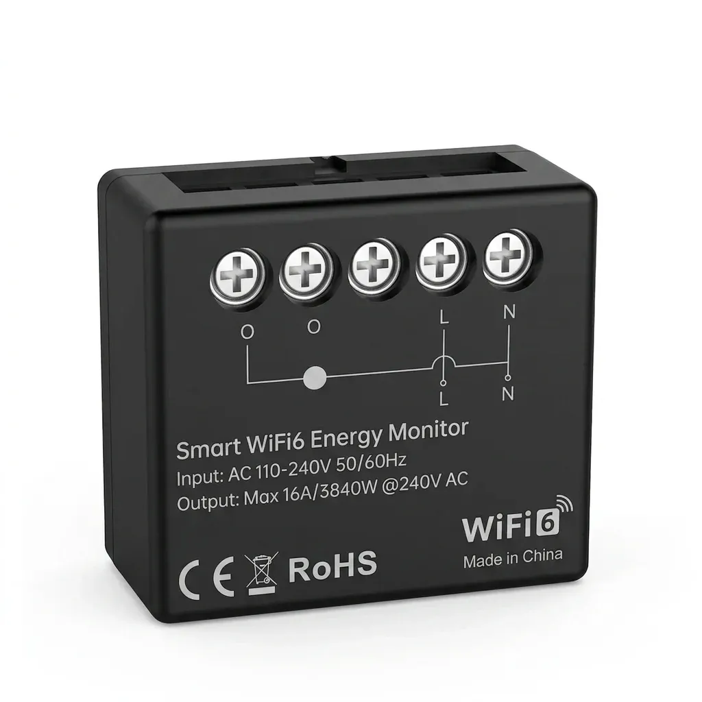 מודול מדידת חשמל חכם AVATTO שחור