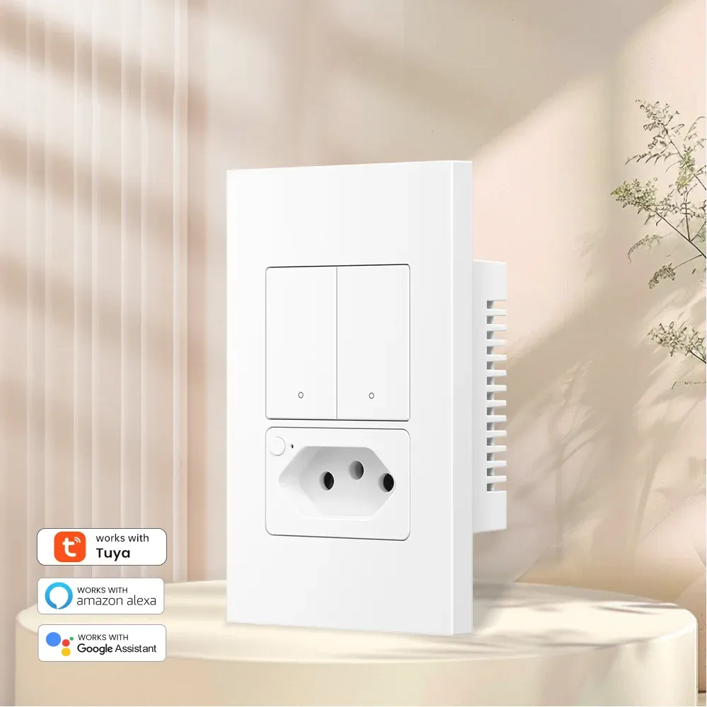 투야 WiFi 브라질 표준 스마트 벽 스위치·소켓 패널