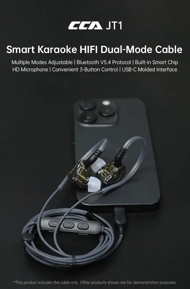 KZ JT1 C핀 은도금 업그레이드 헤드폰 케이블