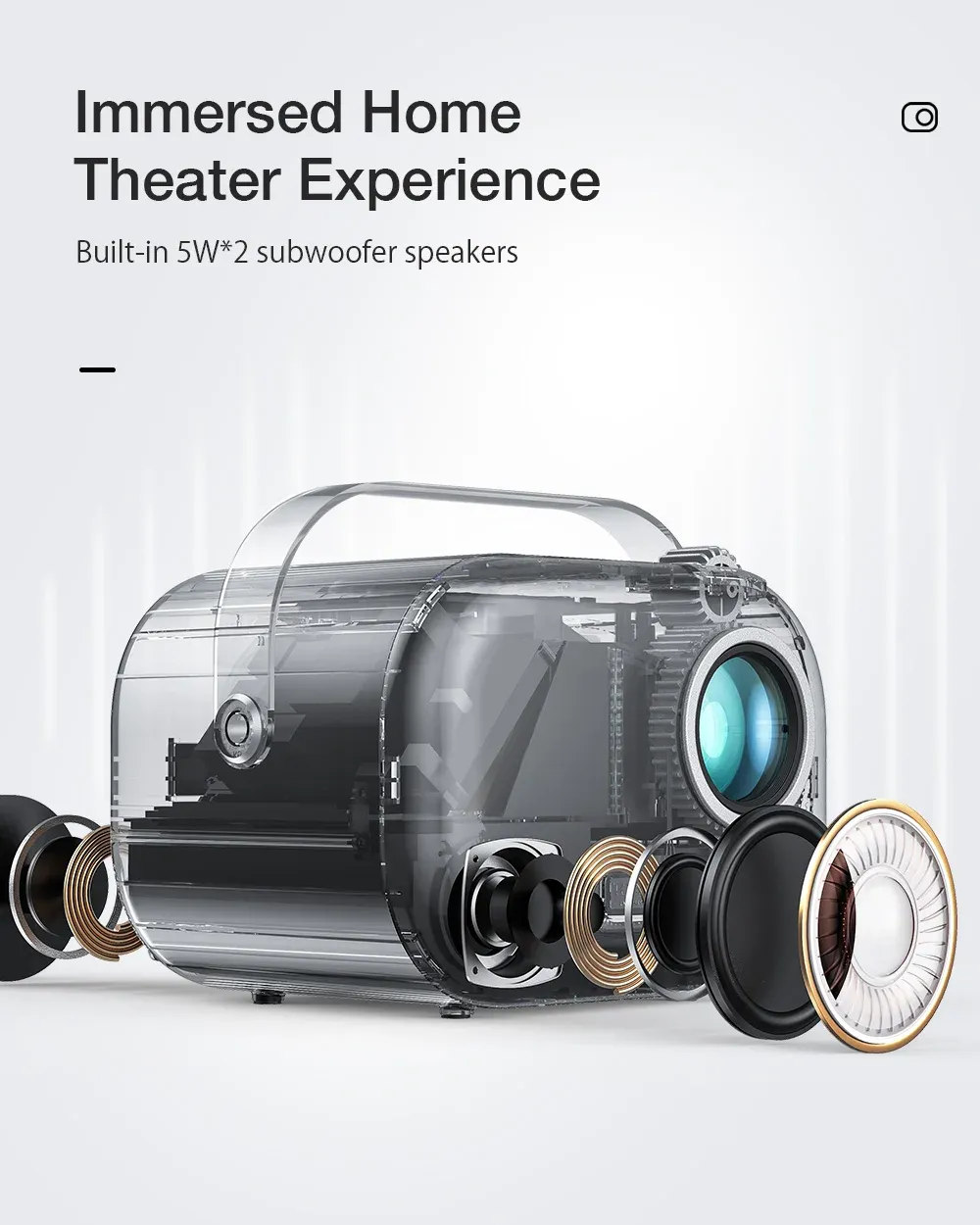 블리츠울프 풀 HD 안드로이드 미니 프로젝터 200ANSI