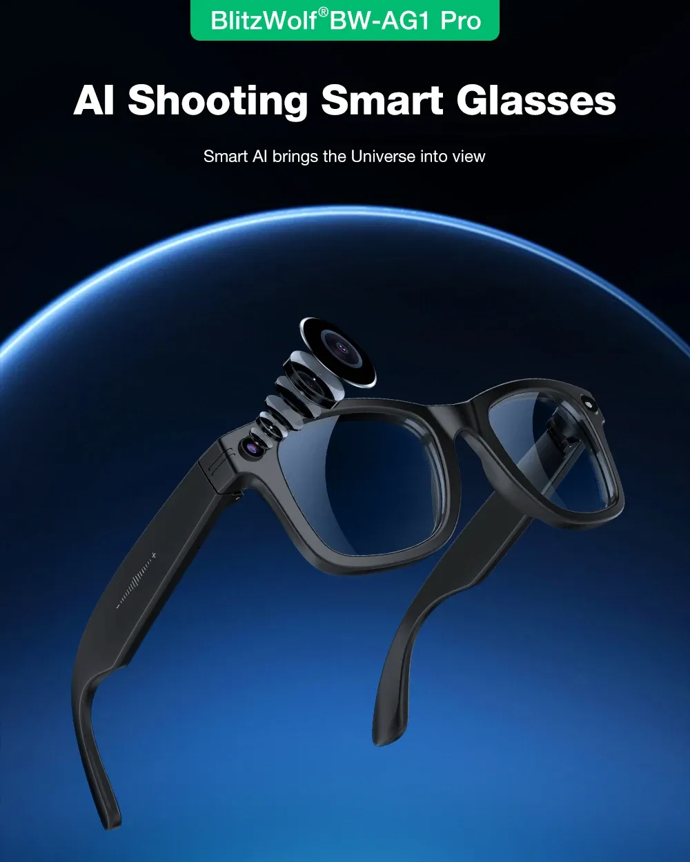 블리츠울프 BW-AG1 Pro AI 카메라 스마트 안경