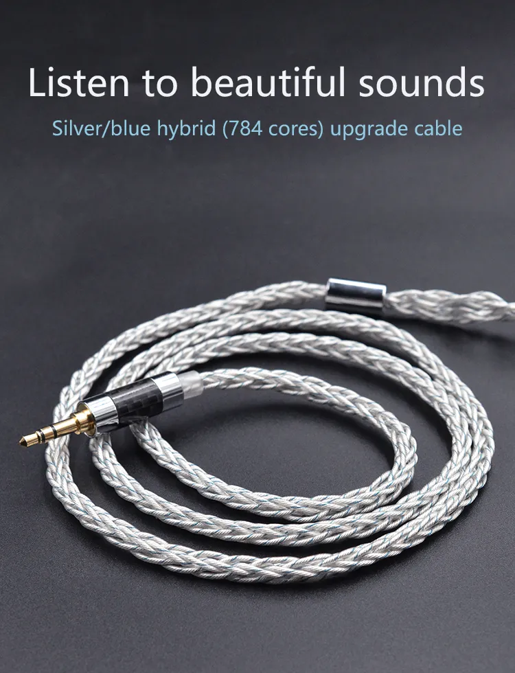 KZ 8코어 은도금 업그레이드 이어폰 케이블