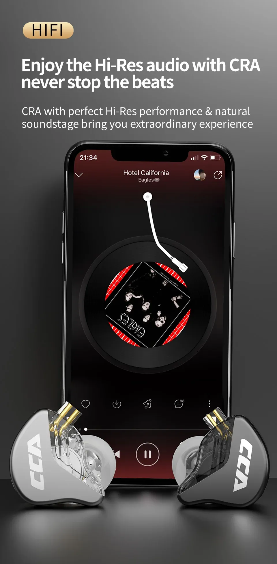 CCA CRA 유선 하이파이 베이스 인이어 이어폰