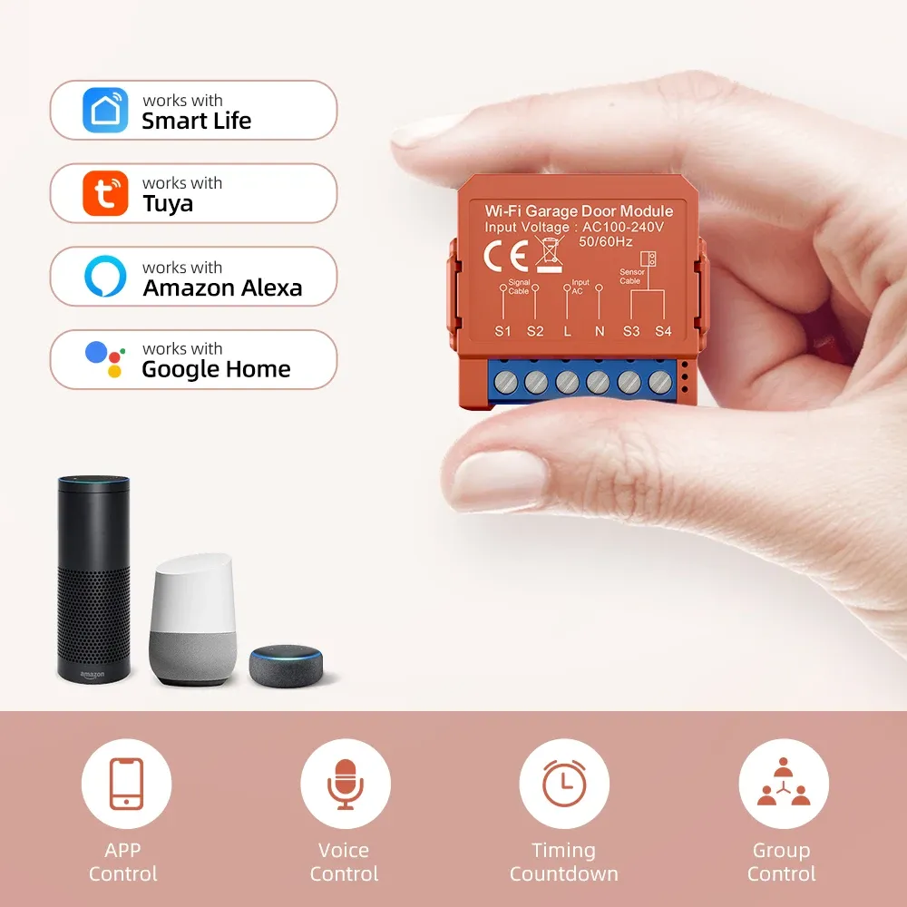 AVATTO 와이파이 차고문 원격 제어 모듈 GDS16