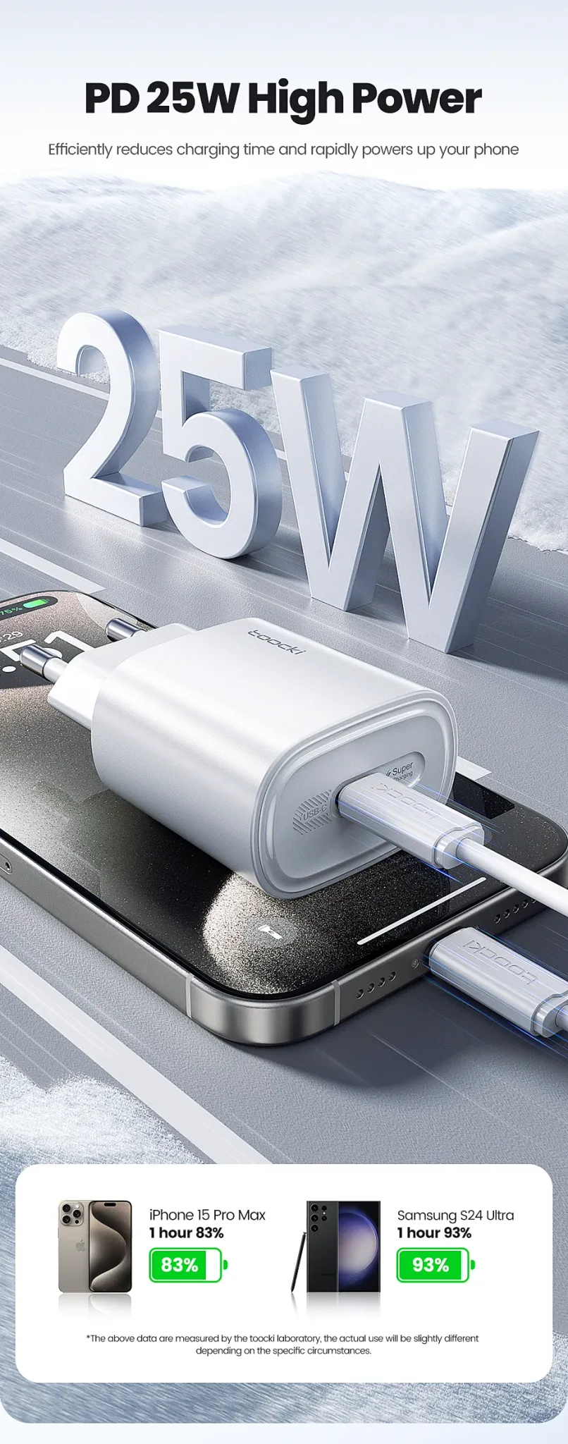 투키 25W 미니 PD 고속충전기
