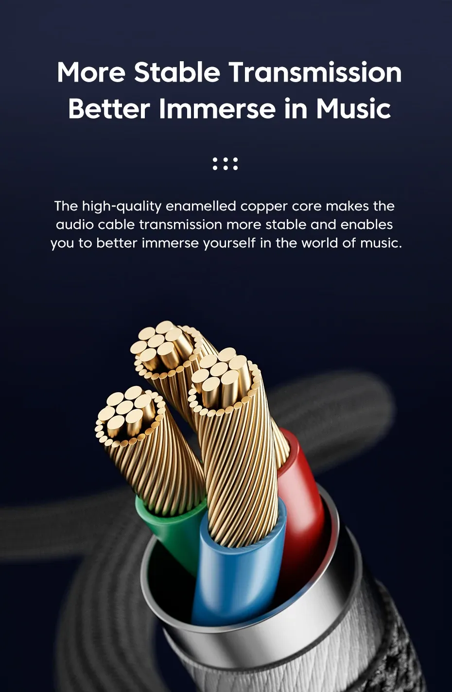 샤오미 투키 3.5mm AUX 남녀 연장 오디오 케이블