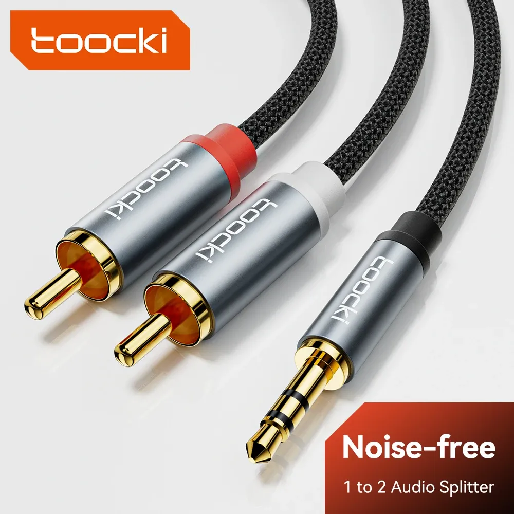 투키 3.5mm-2RCA 오디오 분배 연결 케이블
