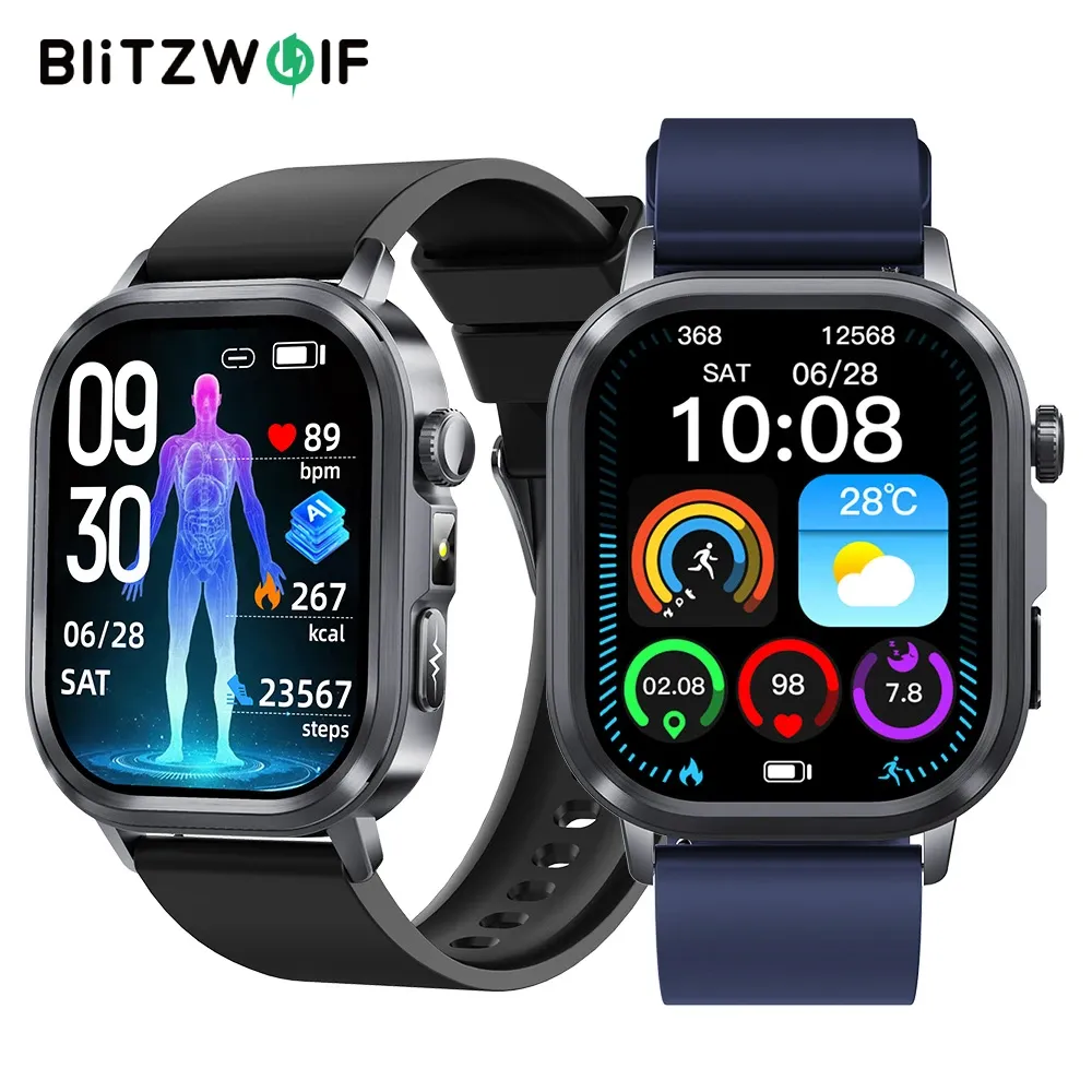 블리츠울프 HL7 1.95인치 AOMLED ECG AI 스마트워치