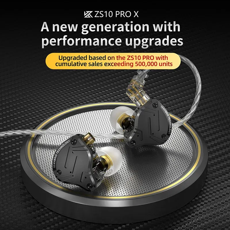 KZ ZS10 Pro X 하이브리드 메탈 유선 모니터 이어폰