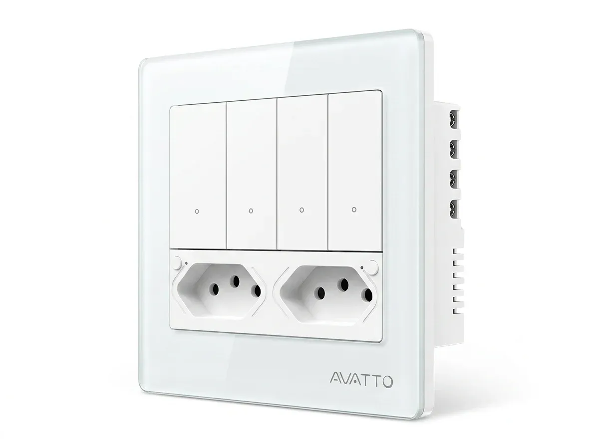AVATTO 브라질형 Wi‑Fi 스위치 소켓 패널