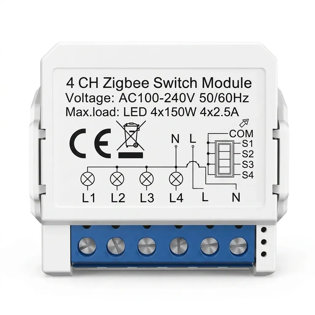 מודול מתג חכם Tuya ZigBee לבן